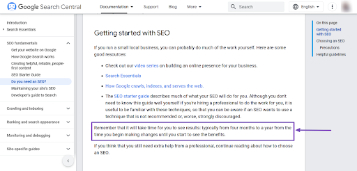 Berapa lama dapatkan hasil dari SEO? (1)